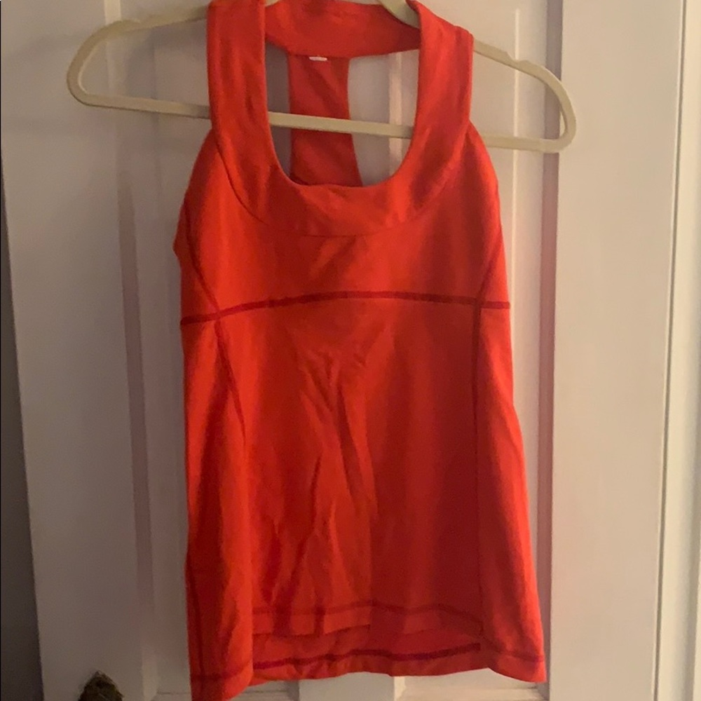 LuluLemon T back tank - size 6